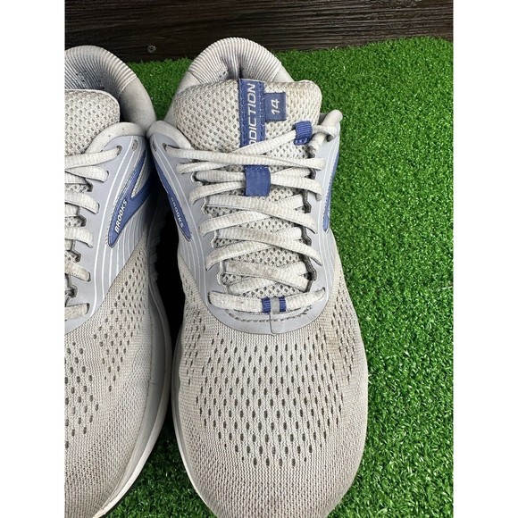 Brooks Addiction 14 Gray Purple Womens Size 9.5 wide Running Shoe Sneaker - Picture 8 of 9